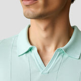 Retro-Strik-Polo in Mintgroen