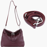 Hannelore| Hobo-tas van zacht leer met ritsluiting