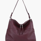 Hannelore| Hobo-tas van zacht leer met ritsluiting