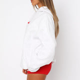 Met Liefde Altijd Oversized Hoodie Grijs Marle – Zacht, Warm en Stijlvol