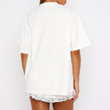 Met Liefde In Het Moment Oversized T-shirt Wit – Comfortabel, Fris en Stijlvol