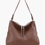 Hannelore| Hobo-tas van zacht leer met ritsluiting