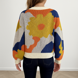 Arabella | Gebreide Trui met Bloemenmotief