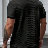 Heren Polo Structuur Korte Mouw Modern Fit