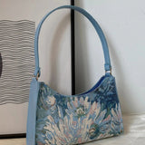 Philine | Vintage Bloemen Tapisserie Schoudertas