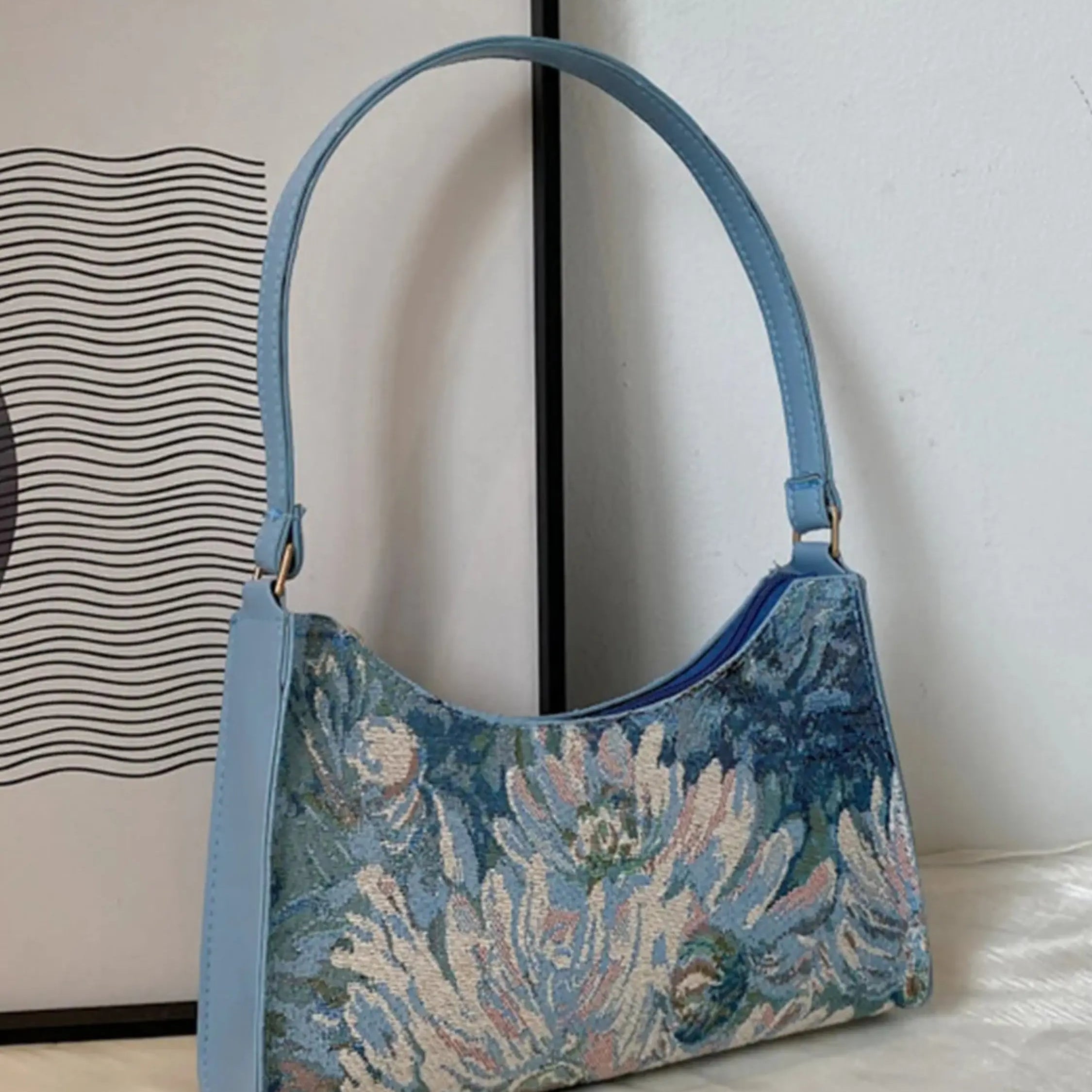 Philine | Vintage Bloemen Tapisserie Schoudertas