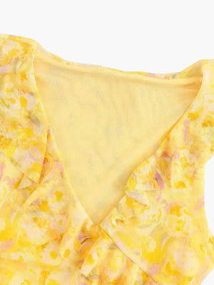 Fenja | Bloemenminikleed met Rimpeldetails
