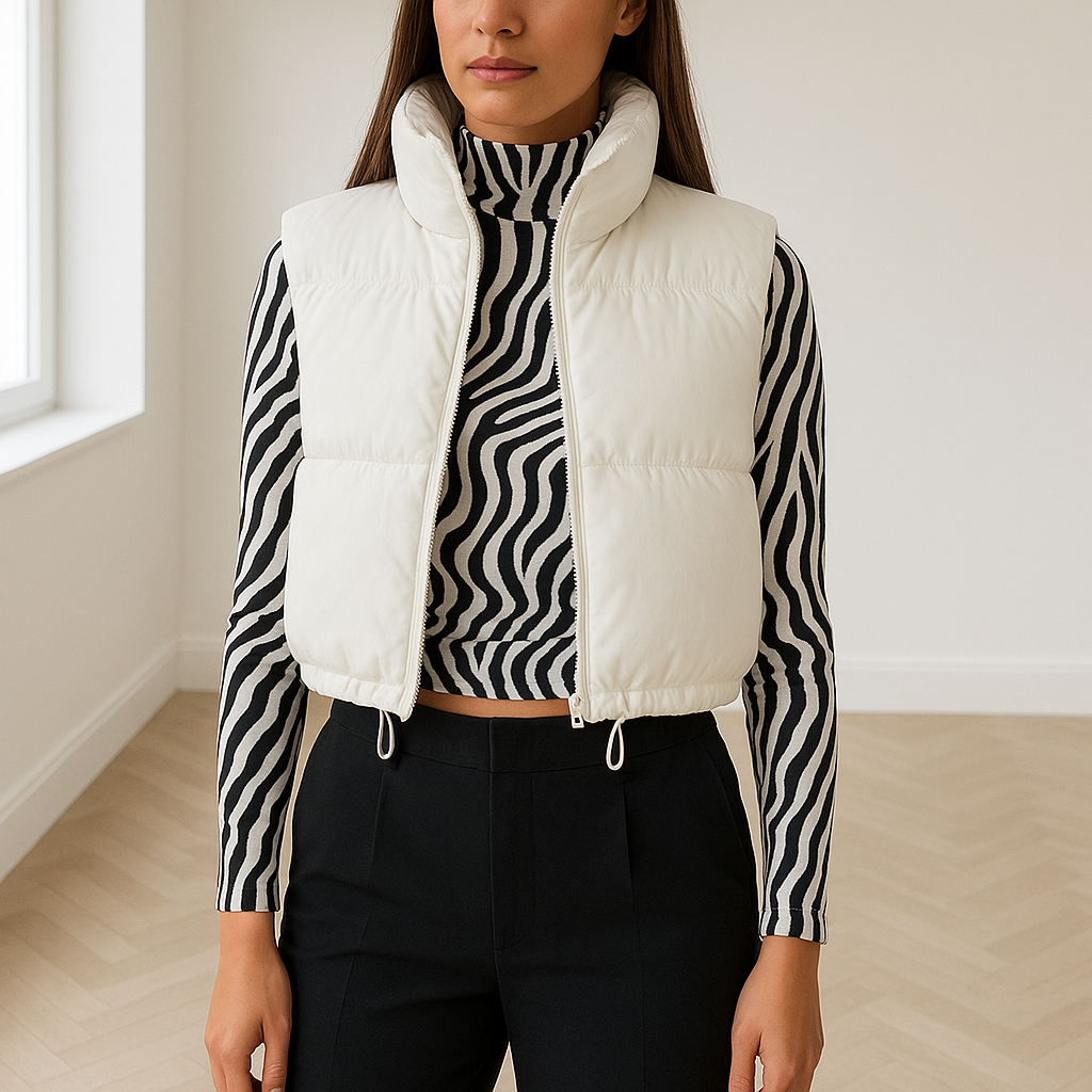 Remine | Cropped Puffer Bodywarmer