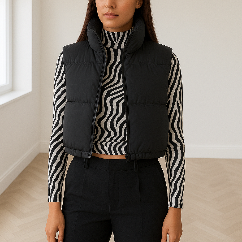 Remine | Cropped Puffer Bodywarmer