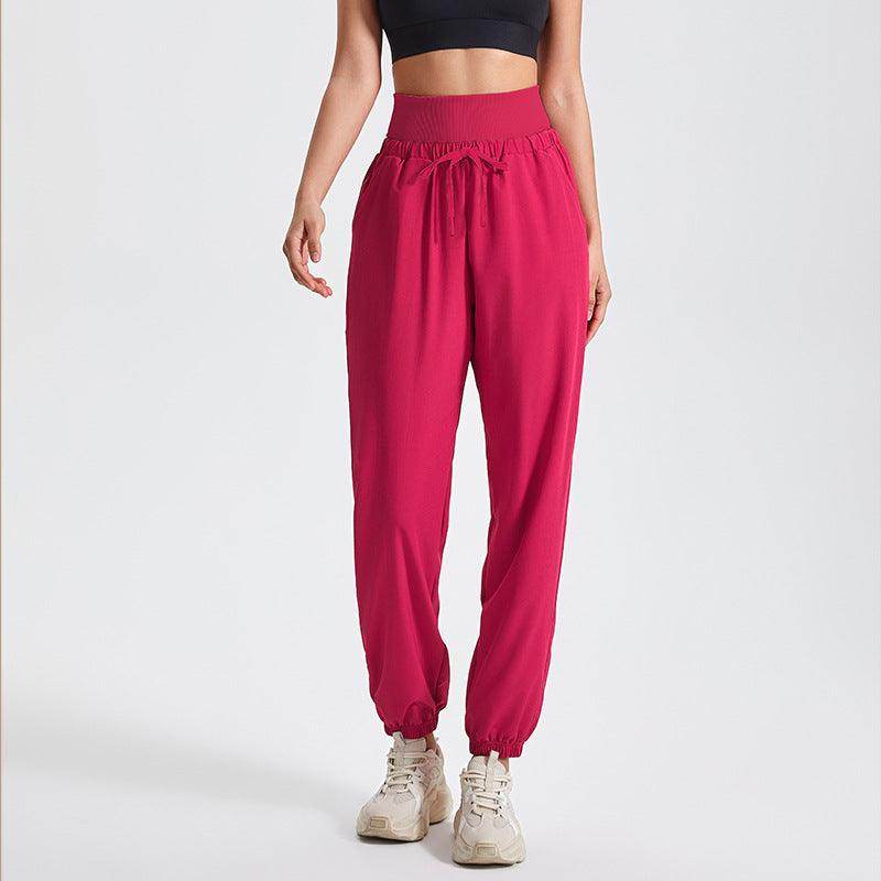 Sportieve dames joggingbroek hoge taille – comfortabel met zakken