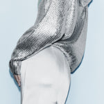 Metallic™ Gebreide Hoodie | Glinsterend Design | Comfort en Stijl