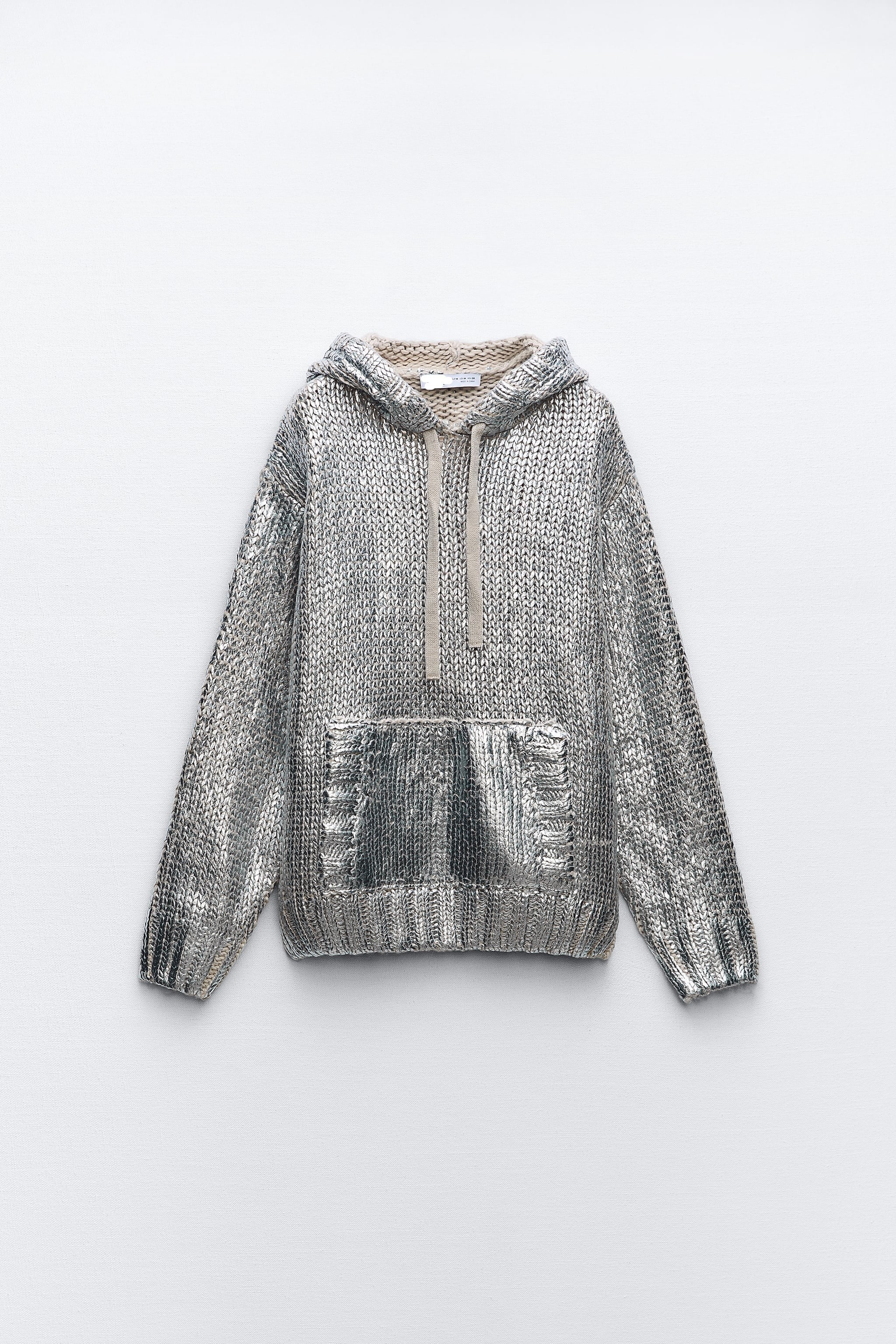 Metallic™ Gebreide Hoodie | Glinsterend Design | Comfort en Stijl