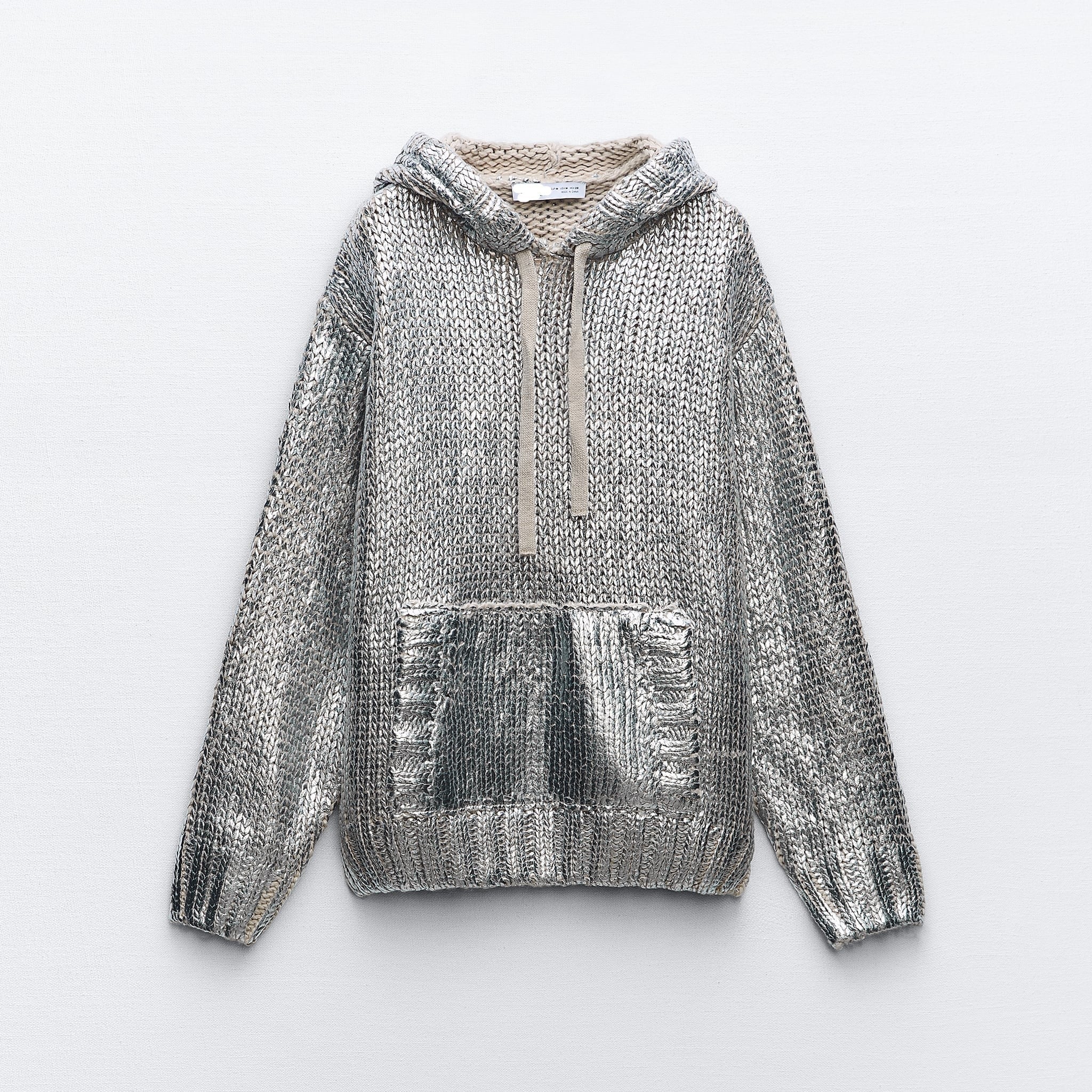 Metallic™ Gebreide Hoodie | Glinsterend Design | Comfort en Stijl