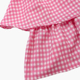 Wibke | Charmante roze-witte geruite zomerjurk