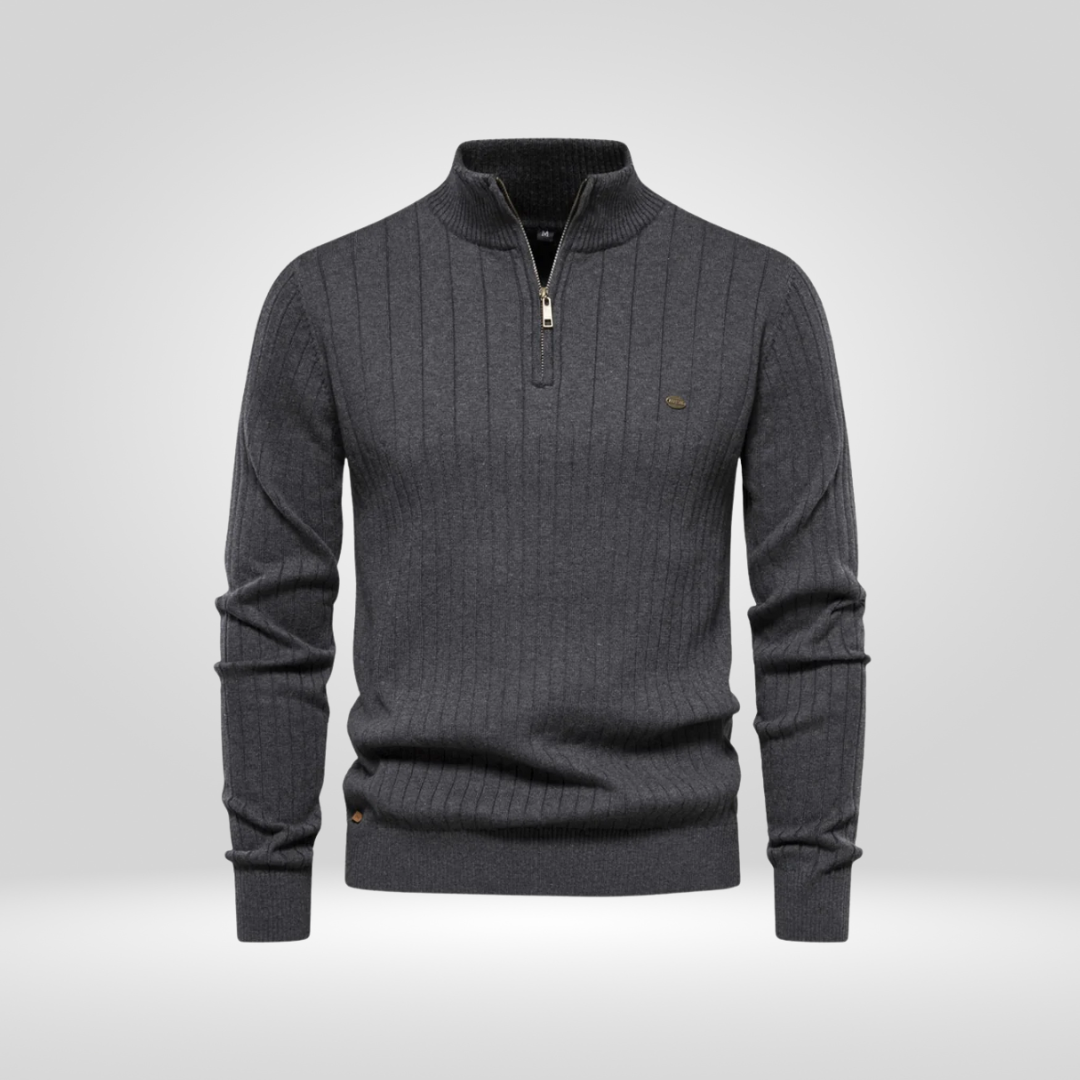Half-Zip Pullover – Modieuze Zip-Up Trui voor Stijl en Comfort