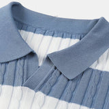 Gestreept herenpoloshirt met korte mouwen – Sportief & Elegant
