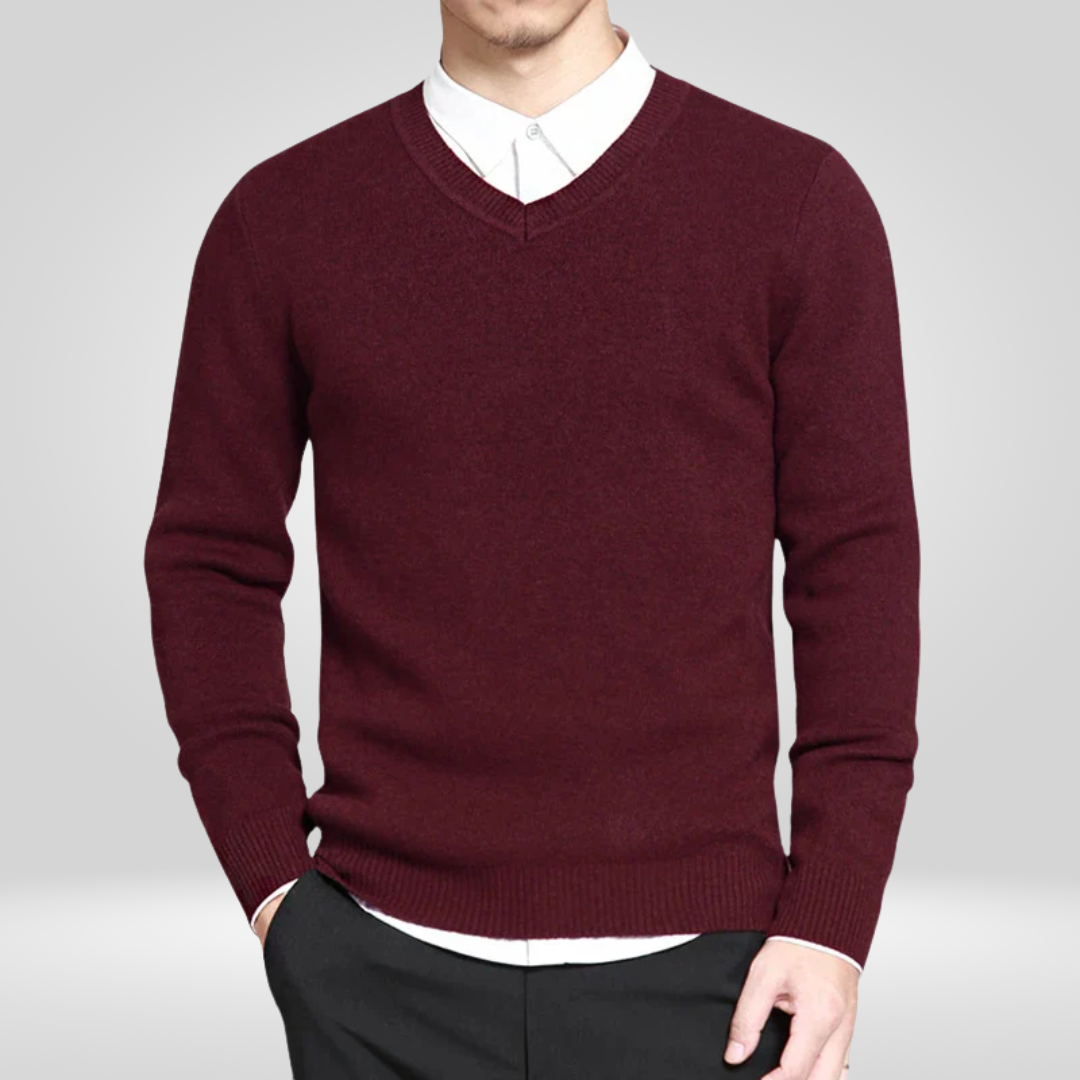 Casual V-Hals Trui voor Heren