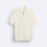 Elegante gebreide polo met rits