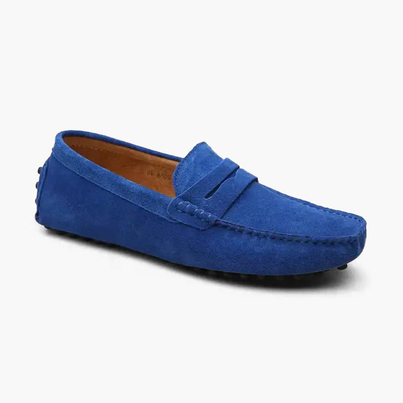 Matthew | Old Money Slip on Heren Suède Mokassin