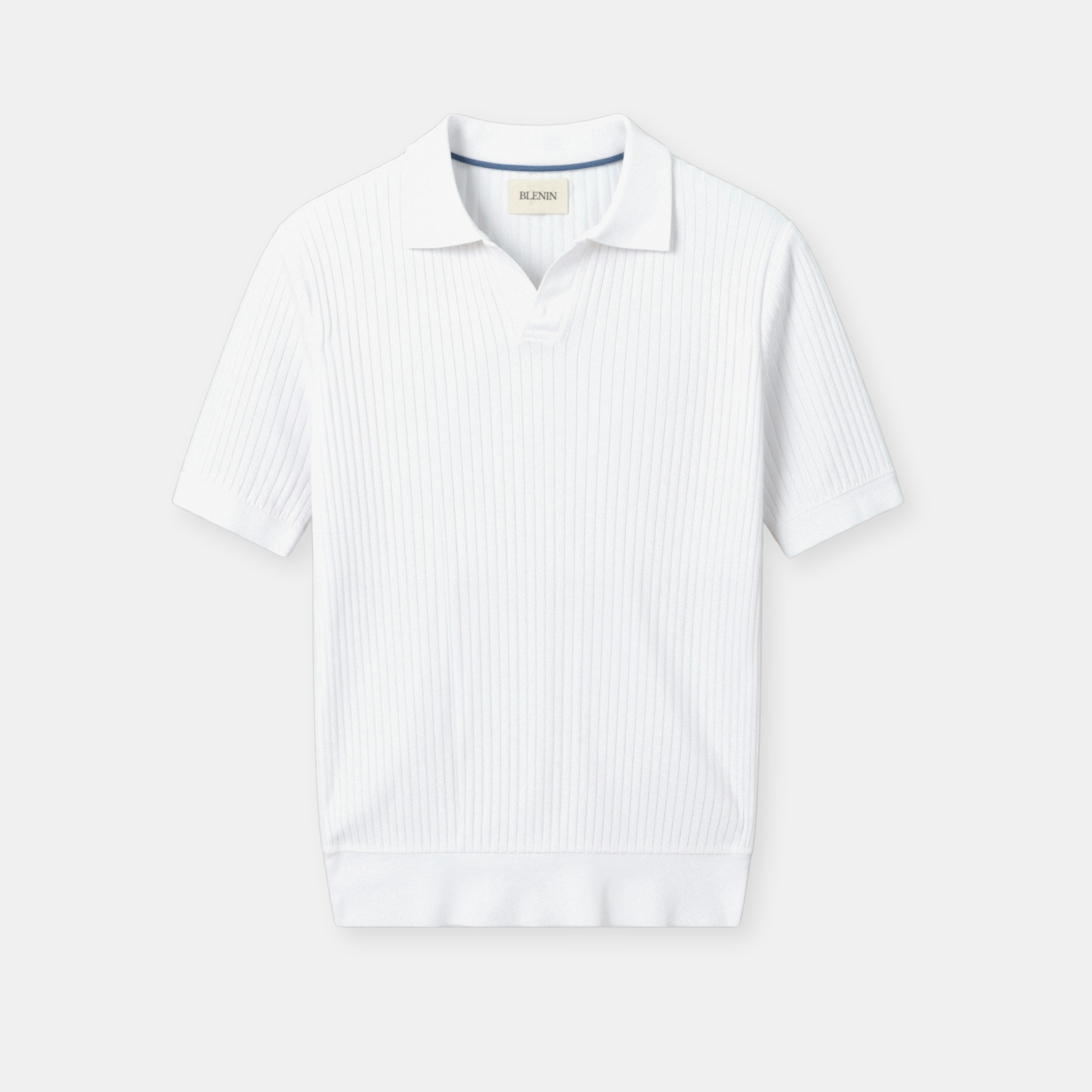 Geribd Heren Poloshirt met Korte Mouwen – Elegant & Tijdloos