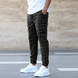 Elroy™ Heren Geruite Slim-Fit Broek