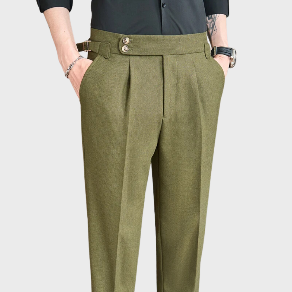 Rafael | Heren Hoge Taille Plissé Broek