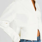 Saskia™ Luxe Witte Blouse