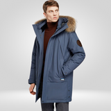 Heren Donsjas – Warme Mid-Length Winterjas met Eendendons