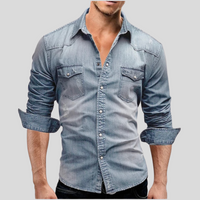 Herman™ Heren Denim Overhemd