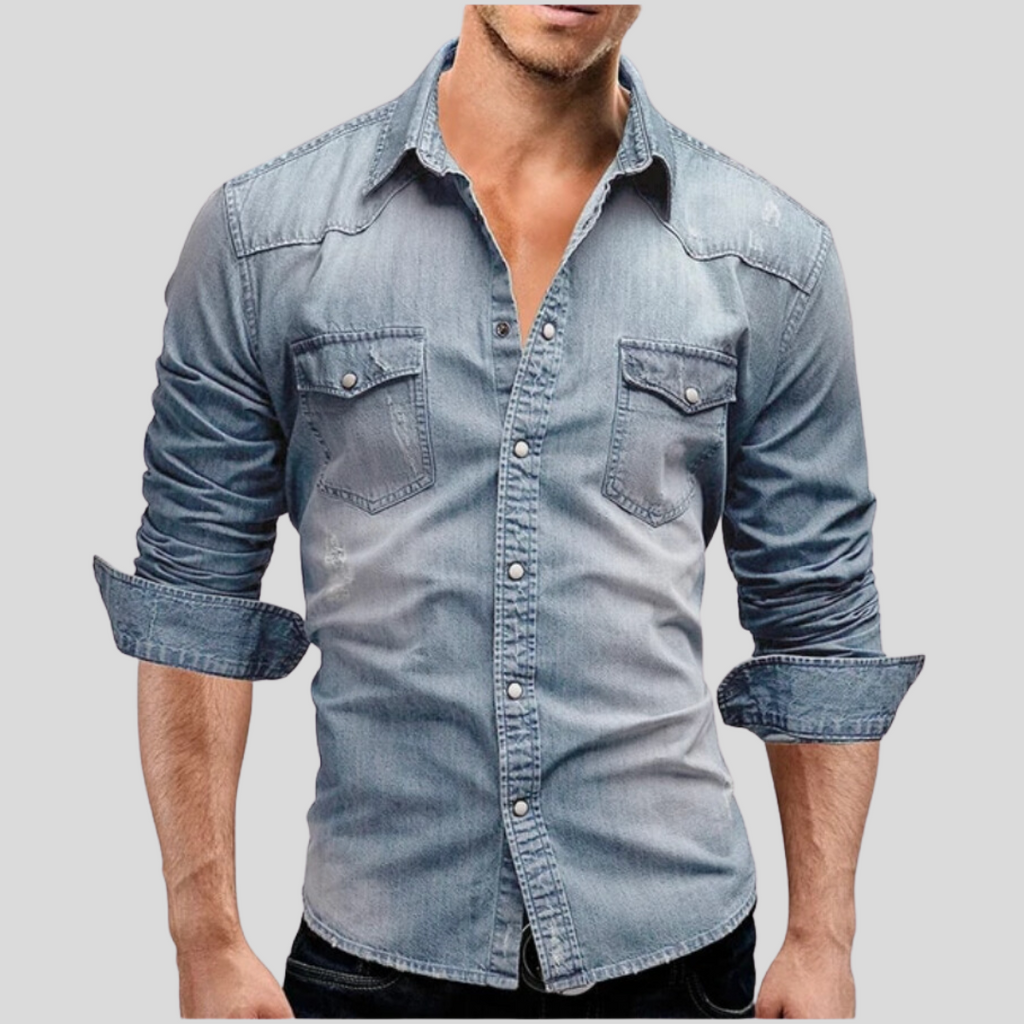 Herman™ Heren Denim Overhemd