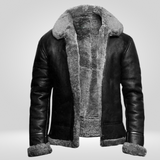Pu Leren Winterjas voor Heren – Luxe en Elegante Maximiliaan Jas