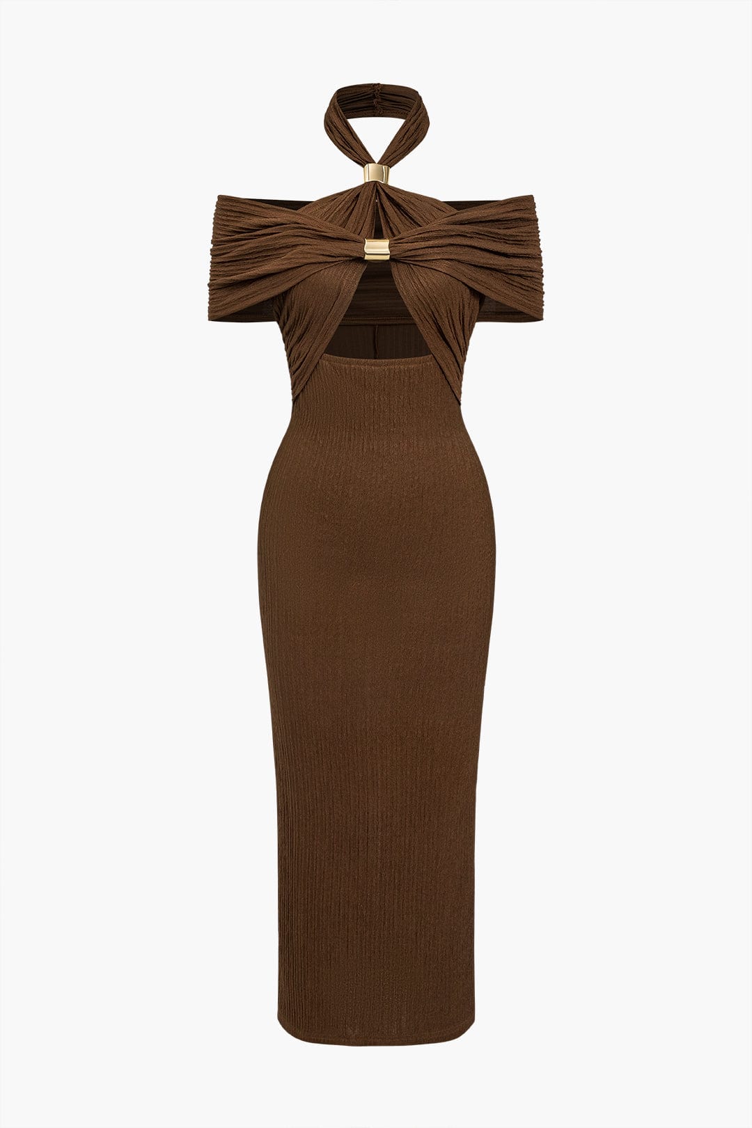 Sophia | Figuuraccentuerende Bodycon Avondjurk met kunstzinnig knoopontwerp