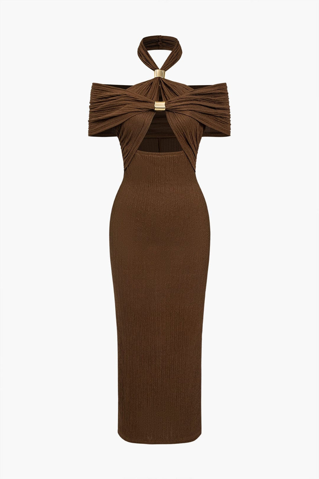 Sophia | Figuuraccentuerende Bodycon Avondjurk met kunstzinnig knoopontwerp