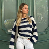 Livia | Gebreide sweater met strepen
