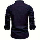 Heren Overhemd Slim Fit Knopen Casual Elegant