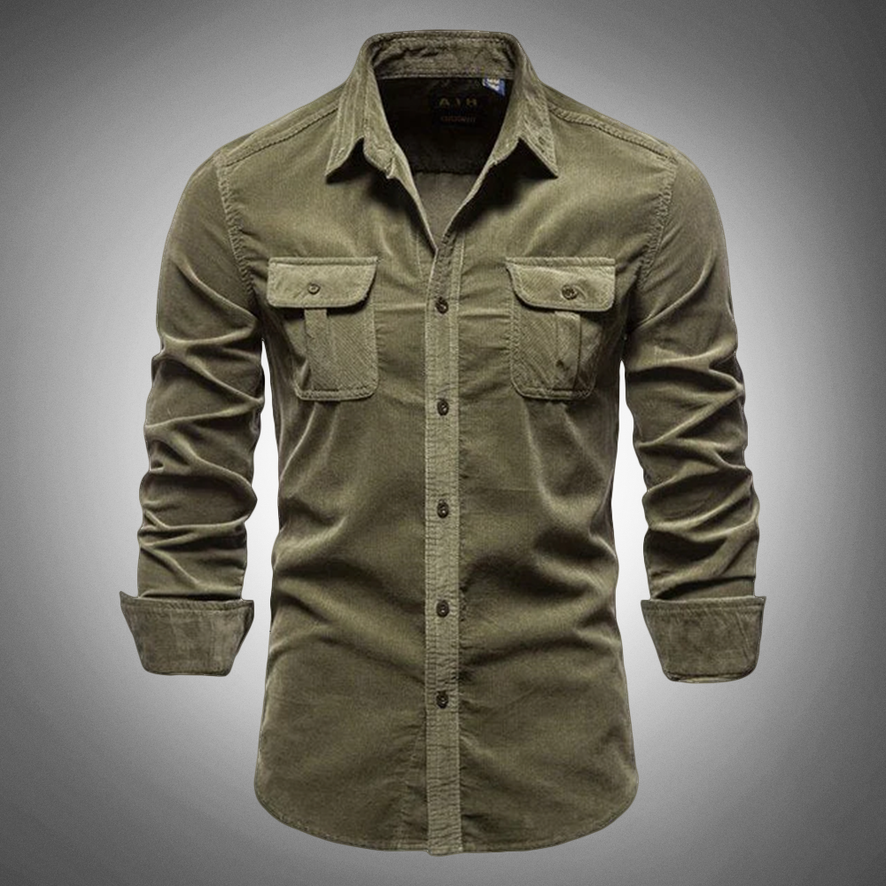 Twan™ Heren Casual Overhemd met Lange Mouwen