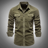 Twan™ Heren Casual Overhemd met Lange Mouwen