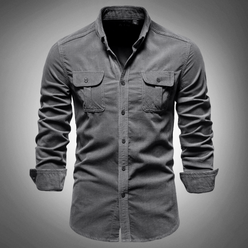 Twan™ Heren Casual Overhemd met Lange Mouwen