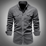 Twan™ Heren Casual Overhemd met Lange Mouwen