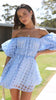Luna | Off-Shoulder Minidress – Zachte elegantie met romantische flair