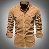 Twan™ Heren Casual Overhemd met Lange Mouwen