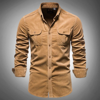 Twan™ Heren Casual Overhemd met Lange Mouwen