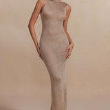 Lisa | Glamoureuze Rugloze Maxi-jurk – Elegantie ontmoet Verleiding