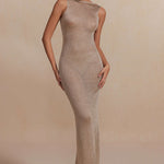 Lisa | Glamoureuze Rugloze Maxi-Jurk – Elegantie ontmoet Verleiding