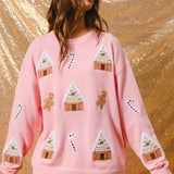 Jocelyn | Vrouwen Winter Kerst Crew Neck Sweater