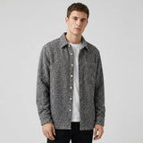 Heren Overshirt met Structuur en Knoopsluiting