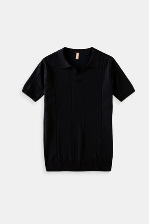 Retro-Strik-Polo in Mintgroen