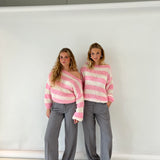 Livia | Gebreide sweater met strepen