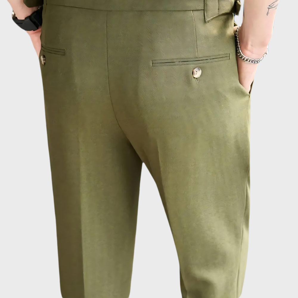 Rafael | Heren Hoge Taille Plissé Broek