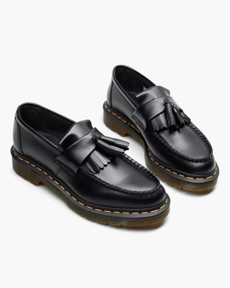 Dylan | Markante herenloafers van leer met kwasten & profielzool